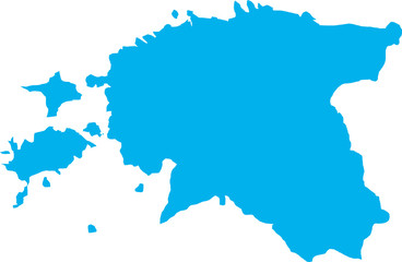 There is a map of Estonia country