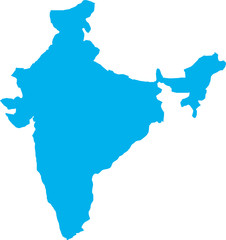 There is a map of India country