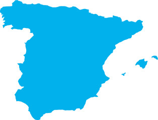 There is a map of Spain country