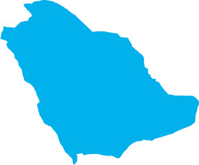 There is a map of Saudi Arabia country