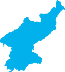 There is a map of North Korea country