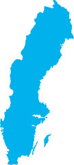 There is a map of Sweden country