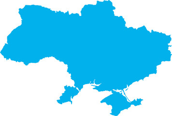 There is a map of Ukraine country