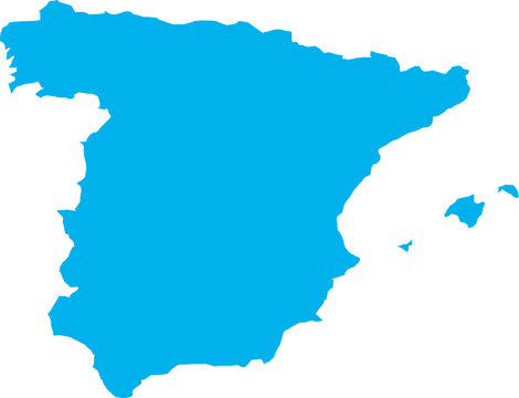 There Is A Map Of Spain Country