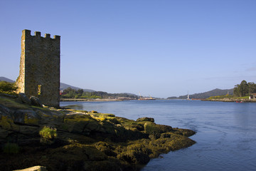 Fototapeta na wymiar Wieża Catoira, Pontevedra, Hiszpania,