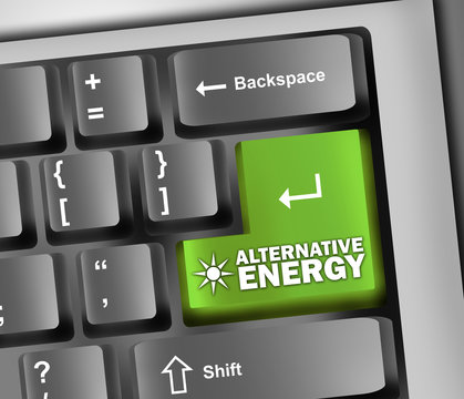 Keyboard Illustration "Alternative Energy"