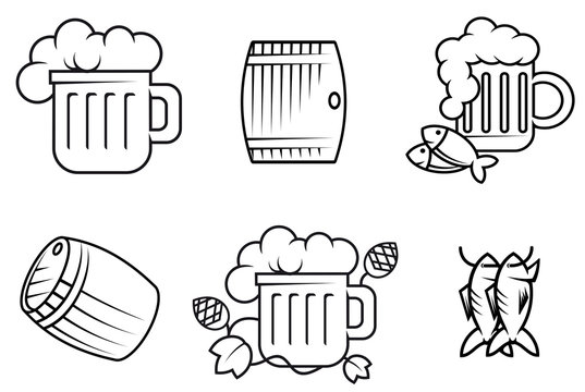 Beer and alcohol symbols