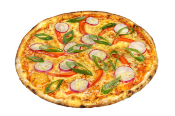 Pizza Radischen Lauch