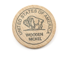 Buffalo Wooden Nickel