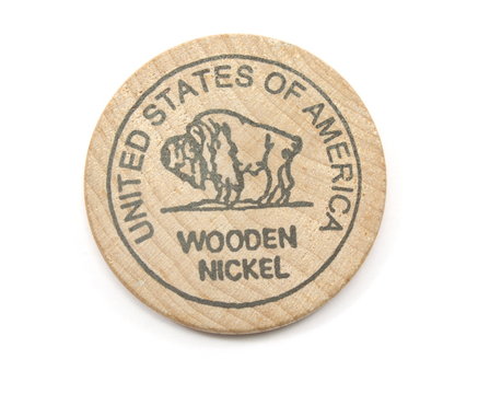 Buffalo Wooden Nickel