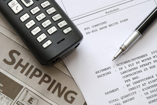Shipping invoices and documents