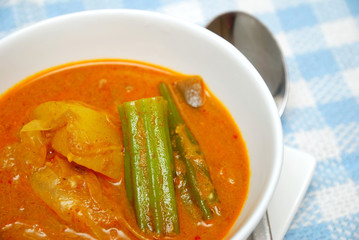 Asian spicy vegetarian curry