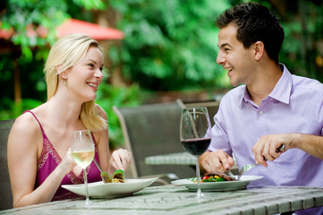 Couple Having Meal