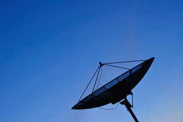 satellite in dusk