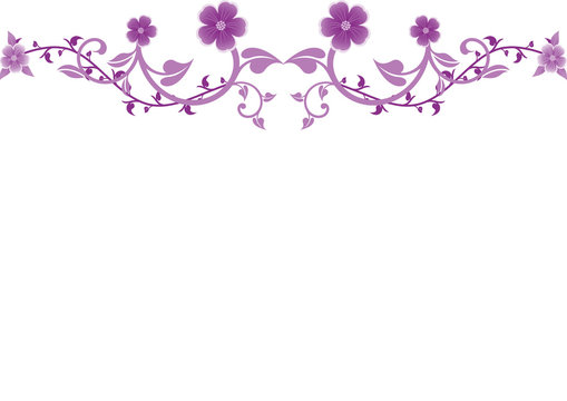 Blumen Ornamente Violett