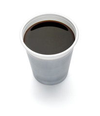 plastic cup of coffee dring beverage food office
