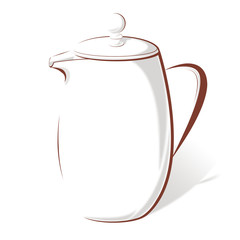 Obraz premium кофейник