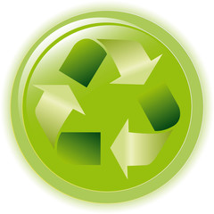 Obraz premium Vector illustration green environmental bubble on white
