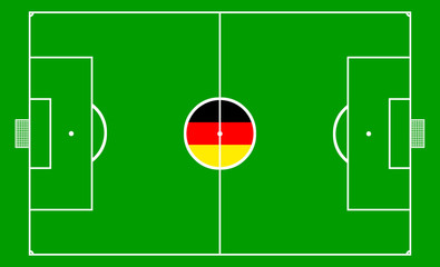 Fussballfeld Deutschland