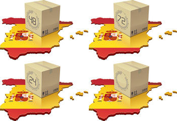 Délais de livraisons en Espagne (détouré)