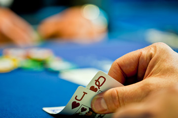 Blick in die Karten beim pokern