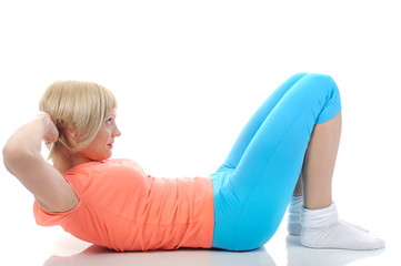 Fototapeta premium Beautiful girl playing sports.