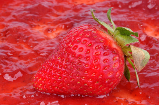 Fraise et confiture de fraise