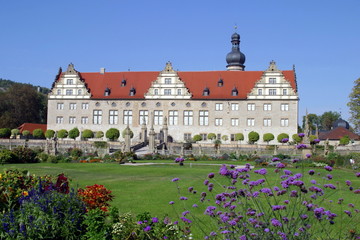 castle Schloss Weikersheim and garden in Germany