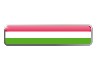 bouton web ou vignette drapeau de la hongrie design
