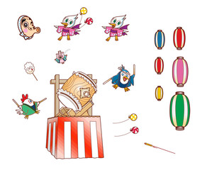 祭りの素材イラスト02