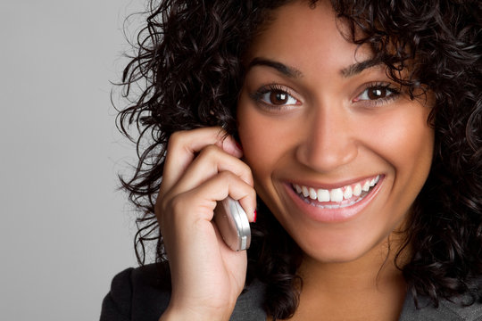 Smiling Phone Woman