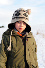 boy in winter landscape © Firma V