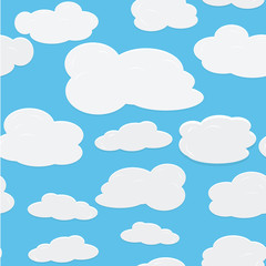 vector seamless background with sky
