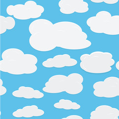 Fototapeta premium vector seamless background with sky