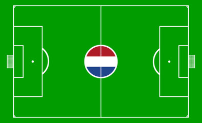 Fussbalfeld Niederlande