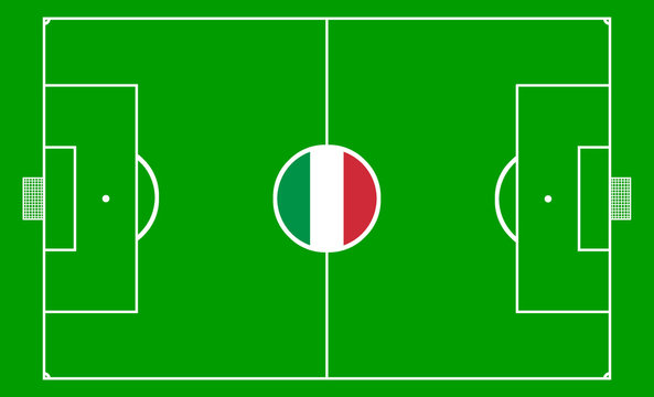 Fussballspielfeld Italien