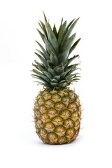 Fototapeta premium whole pineapple isolated on white