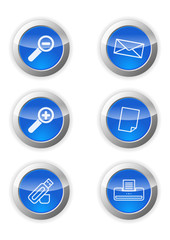 blue vector iconset - office
