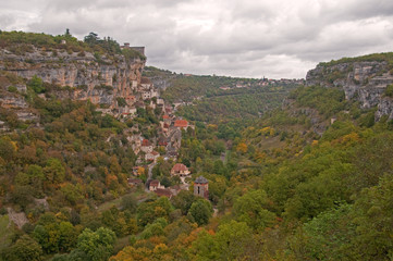 Fototapeta na wymiar Rocamadour Panorama