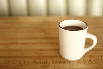 Cup of coffee at diner