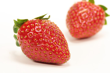 zwei Erdbeeren
