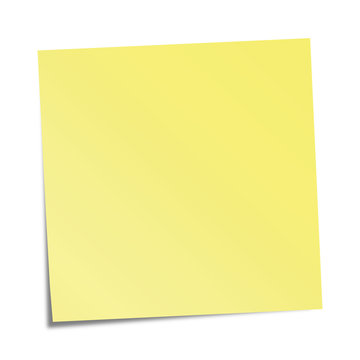 Yellow sticky note - vector illustration