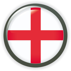Obraz premium orb ENGLAND Flag vector button illustration 3D