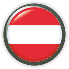 Orb AUSTRIA Flag vector button illustration 3D