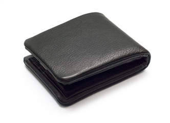 Black leather wallet