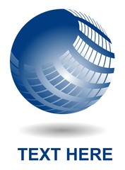 Shiny blue ball
