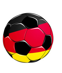 Fototapeta premium Fussball Ball Sport Deutschland