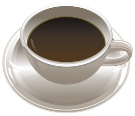 cup of black coffee enjoy