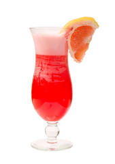 tropical cerise  cocktail isolated