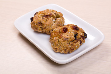 fruit cake with hazelnut